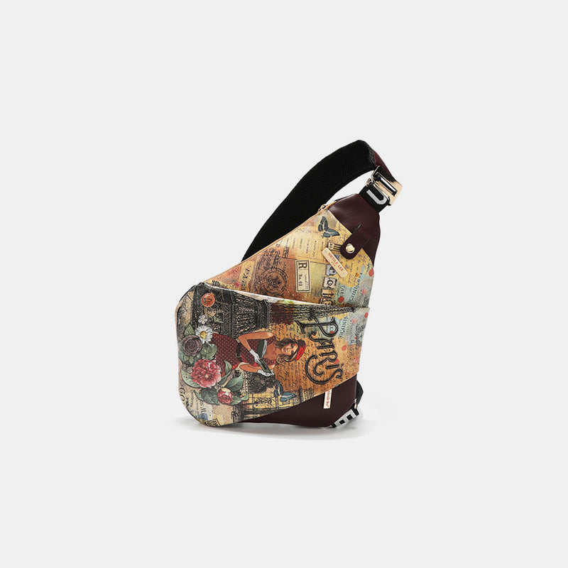 Crossbody Bags USA Vegan Leather Leopard & Lip Pattern-Others Design
