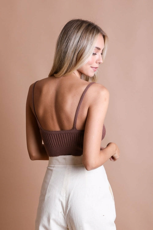 Rib Knit Lounge Brami Top