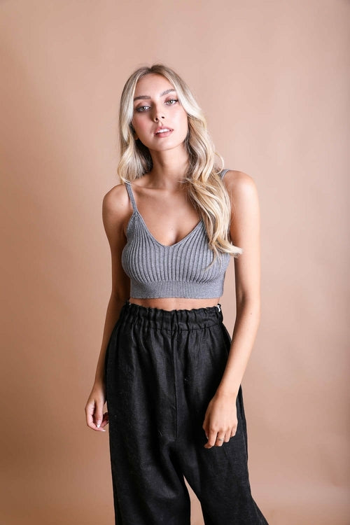 Rib Knit Lounge Brami Top
