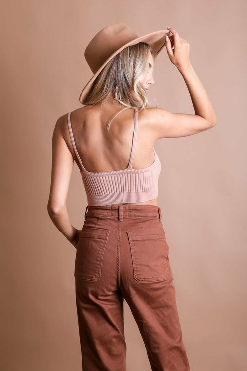Rib Knit Lounge Brami Top