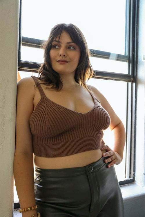 Rib Knit Lounge Brami Top