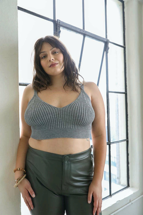 Rib Knit Lounge Brami Top
