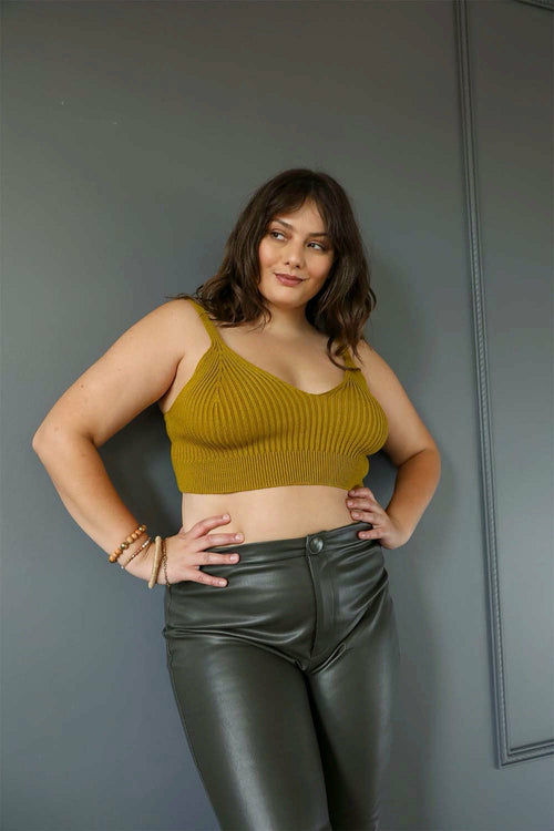 Rib Knit Lounge Brami Top