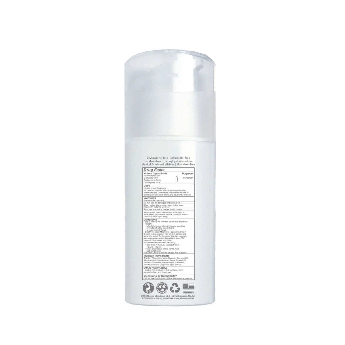 Aloe Up For the Face Daily Facial Moisturizer SPF 25